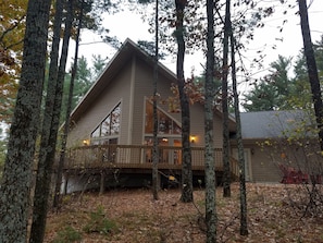 Hiking path along lake begins just beyond the property.