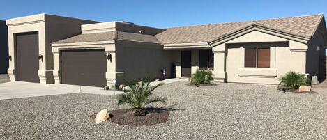 Front of Home 
Plenty of Parking and RV garage.