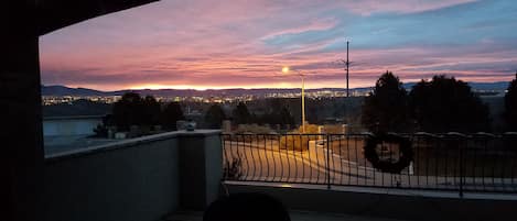 Night time view of downtown  ABQ