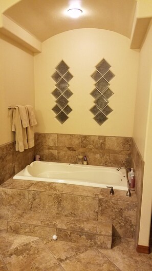 Primary tub with separate shower 