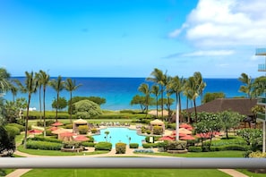 Resort-style luxury with direct ocean views?enjoy multiple pools, tropical gardens, and a postcard-perfect setting HKH-425