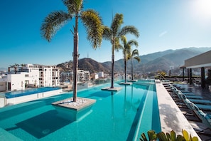 Rooftop pool with panoramic view