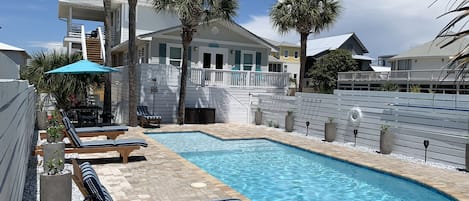 Sea La Vie in the heart of Grayton Beach. Private salt water pool with Loungers
