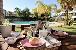 Breakfast on the patio