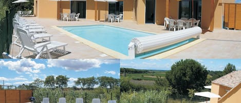 Vue sur Terrasse et piscine