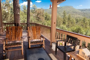 Large back deck.