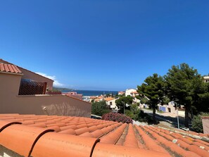 Blick von der Unterkunft