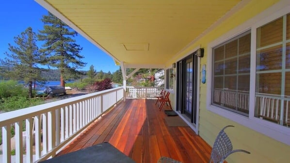 Admire Big Bear Lake from the Upstairs Deck