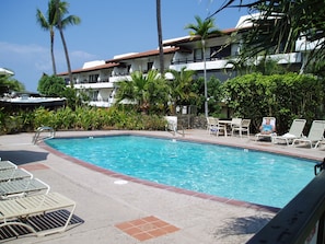 solar heated fresh water pool just steps from the lanai