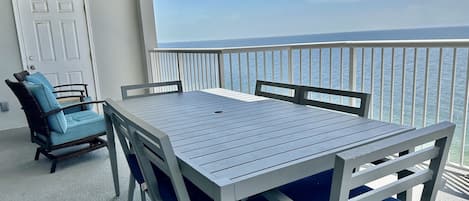 Plenty of seating on our balcony!