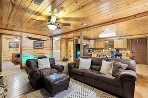 Open concept kitchen, dining and living area so everyone can talk and hang out!