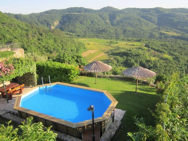 Swimming pool with fabulous garden and stunning view