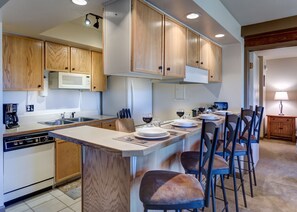 Kitchen with island seating