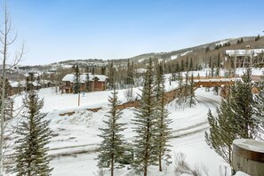 View of the slopes from the rear deck