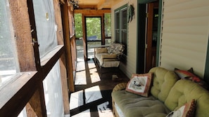 Right side of screened in porch.