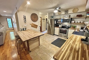 Well appointed stainless steel kitchen to cook up homemade favorites