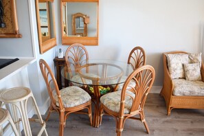 Dining table with seating for 4