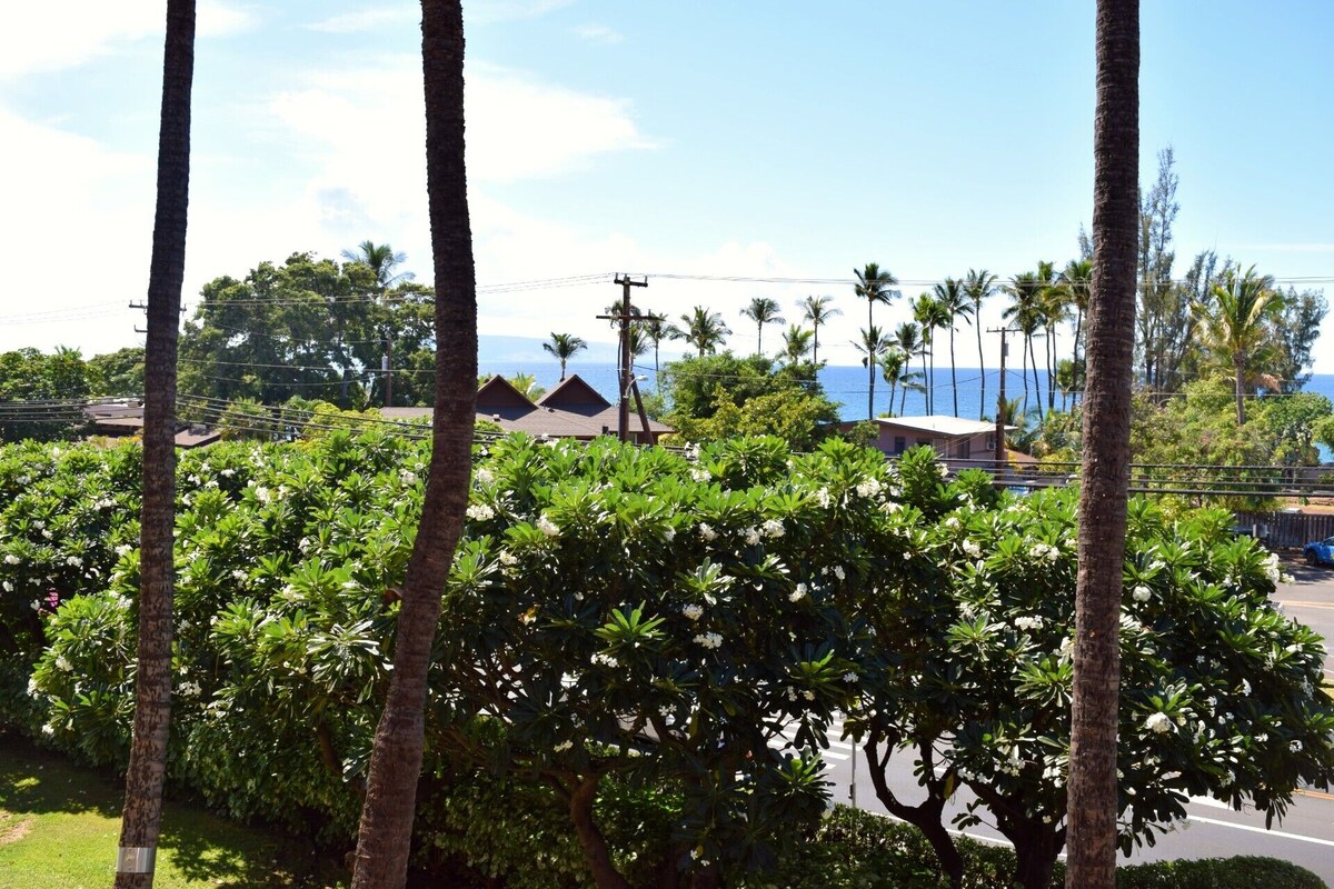 Beautiful Partial Ocean View Condo with Tropical Furnishings