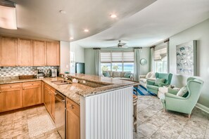 Beautiful corner unit with open concept and views for miles
