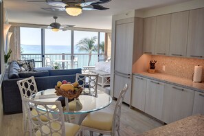 Beautiful kitchen and dining area with seating for 4