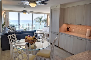 Beautiful kitchen and dining area with seating for 4