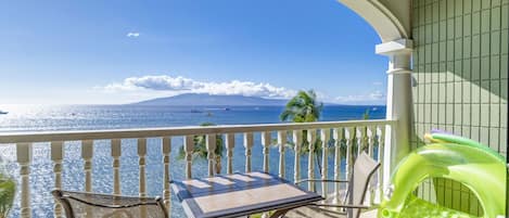 Wonderful relaxing balcony with chairs and table