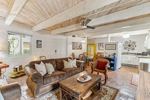 Living room with open floor plan