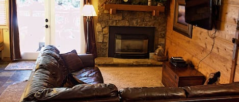 Living Room with a Cabin Feel