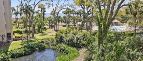 Beautiful Landscaped Grounds out the Ocean