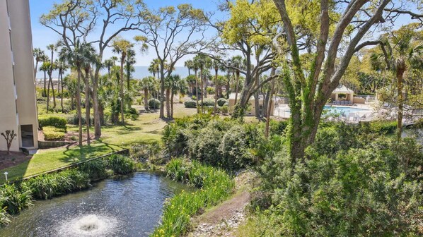 Beautiful Landscaped Grounds out the Ocean