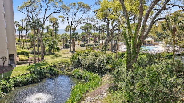 Beautiful Landscaped Grounds out the Ocean