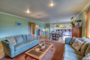 Second Floor Living Area with Dining and Full Kitchen