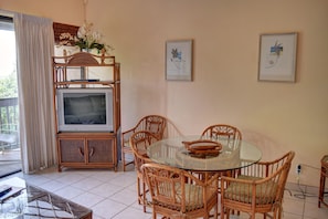 TV and dining area