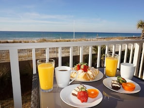 After sunrise have a relaxing breakfast.