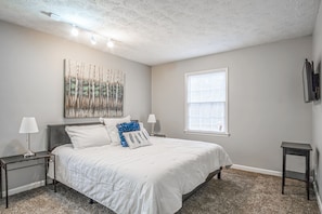 Master bedroom with King size bed