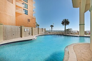 Beach side swimming pool
