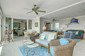 Indoor - One of two spacious living areas with an amazing view
