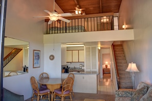 View into upsairs loft