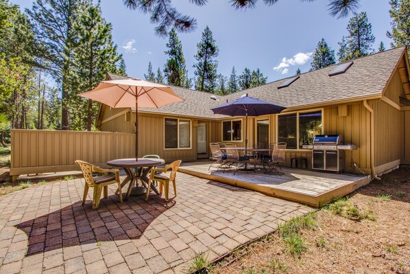 Back Patio with 2 Seating Areas