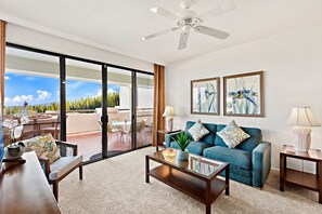 Large windows and sliding door