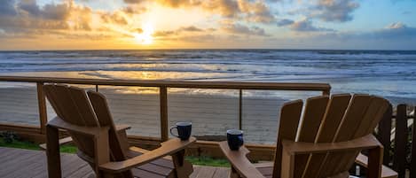 Beautiful sunsets - Sunsets and storms are just off your deck and exciting to watch.