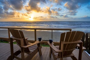 Beautiful sunsets - Sunsets and storms are just off your deck and exciting to watch.