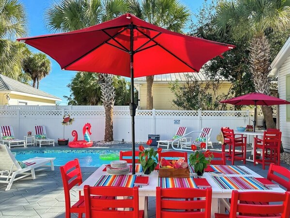 "Perfect for a group, the short walk to the beach and private pool made our vacation." - John, '23