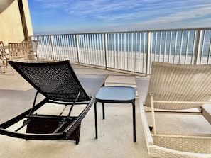 2 chaise lounge chairs to enjoy sunrises & sunsets!
