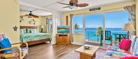 Living Area w/ Bedroom & Lanai View