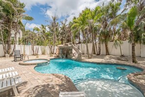 Private Pool and Spa, Water Slide