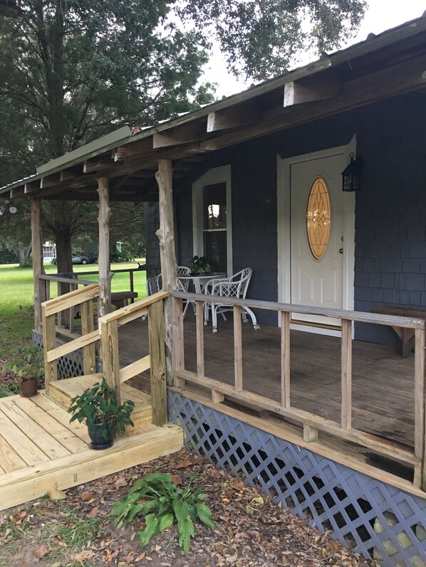 relax on the porch