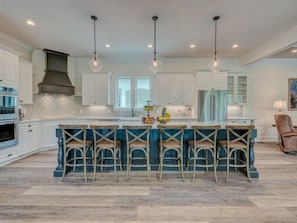 Huge kitchen island seats 6