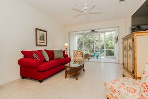 Two additional guests can enjoy the queen size memory foam mattress in the brand new sleeper sofa.