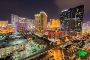 View from the balcony at night